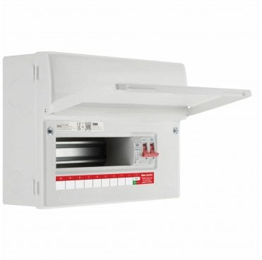 CF12MS9 Surface Mounted 12 Module, 9 Ways with 100A Main Switch and Type 2 SPD Consumer Unit