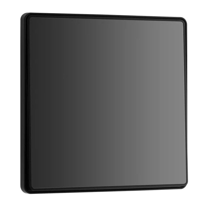 BG Electrical Switches and Sockets PCDBC12EB Screwless 1G 2W Rocker Switch in Black Chrome