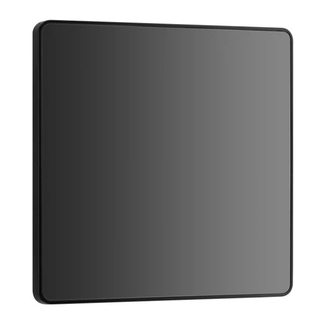 BG Electrical Switches and Sockets PCDBC94 Screwless Single Blank Plate in Black Chrome