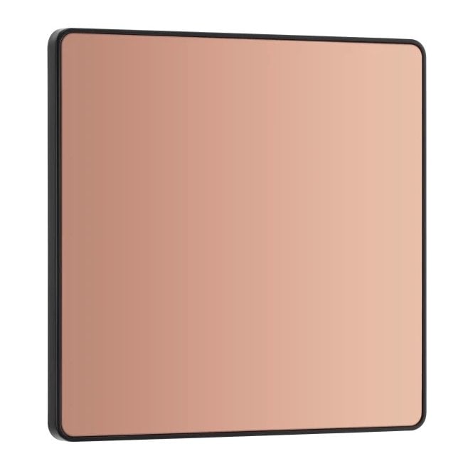 BG Electrical Switches and Sockets PCDCP94 Screwless Single Blank Plate in Polished Copper
