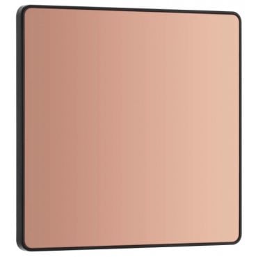 PCDCP94 Screwless Single Blank Plate in Polished Copper