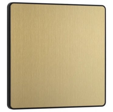 PCDSB94 Screwless Single Blank Plate in Satin Brass