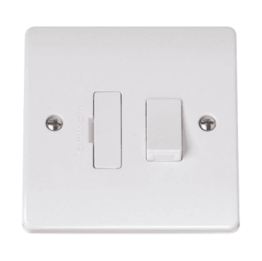 CCA051 Curva 13A Switched Fused Spur in a White Finish