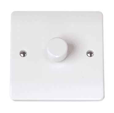 CCA141 Curva 1G 2W Dimmer Switch in a White Finish