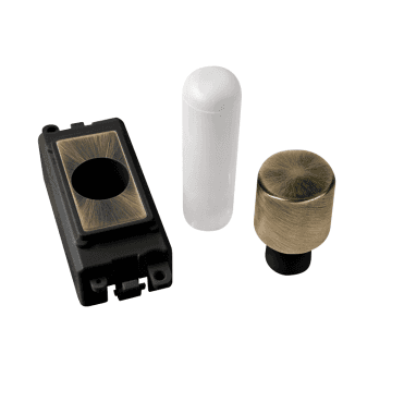 GM050BKAB 1 Module Dimmer Mounting Kit in Antique Brass