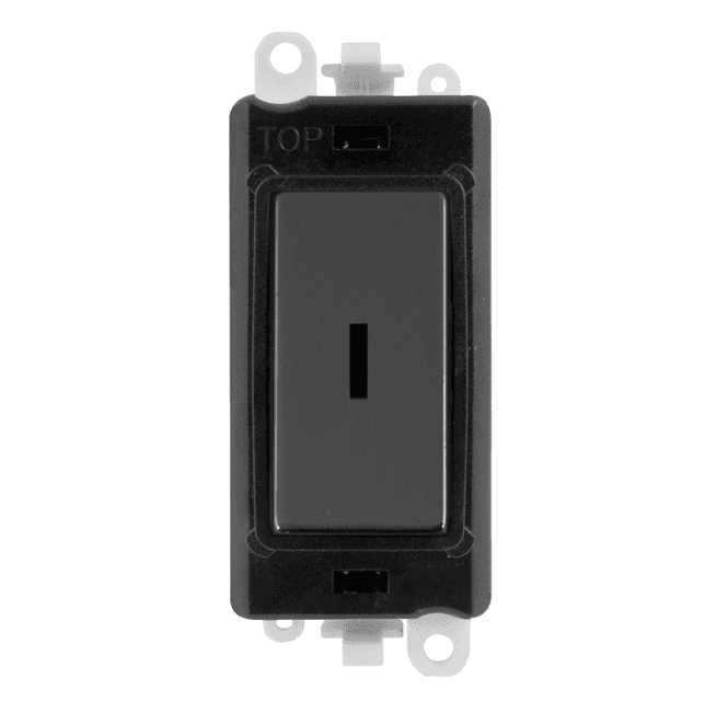 Click Switches and Sockets GM2003BKBN 20A 2W Keyswitch Module in Black Nickel