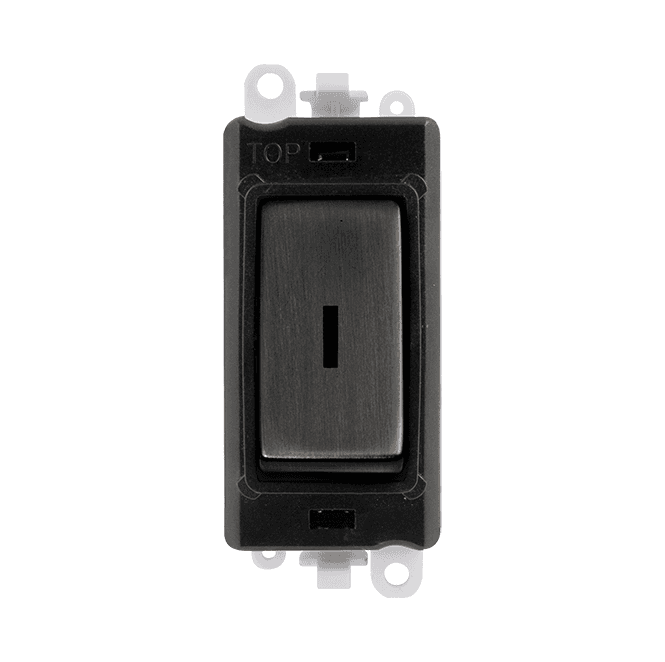 Click Switches and Sockets GM2003BKBZ 20A 2W Keyswitch Module in Matt Bronze