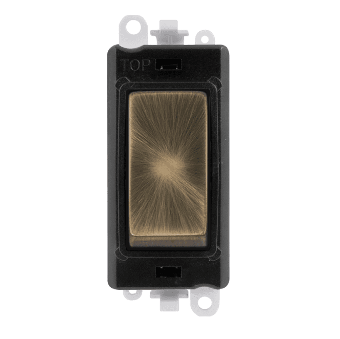 Click Switches and Sockets GM2018BKAB 20A DP Switch Module in Antique Brass
