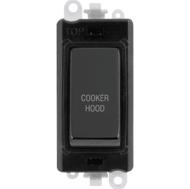 GM2018BKBN-CH 20A DP Switch Module marked "COOKER HOOD" in Black Nickel