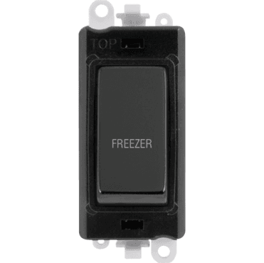 GM2018BKBN-FZ 20A DP Switch Module marked "FREEZER" in Black Nickel