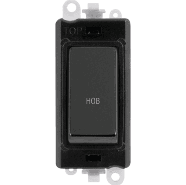 GM2018BKBN-HB 20A DP Switch Module marked "HOB" in Black Nickel