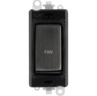 GM2018BKBZ-FN 20A DP Switch Module Marked "FAN" in Matt Bronze