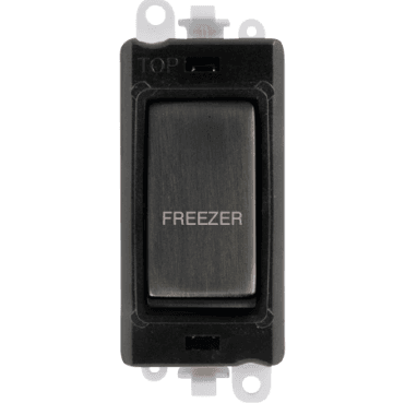 GM2018BKBZ-FZ 20A DP Switch Module Marked "FREEZER" in Matt Bronze