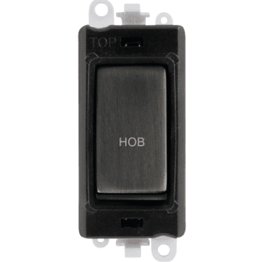 GM2018BKBZ-HB 20A DP Switch Module Marked "HOB" in Matt Bronze