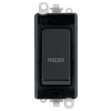 GM2018BKMB-FZ 20A DP Switch Module marked "FREEZER" in Matt Black