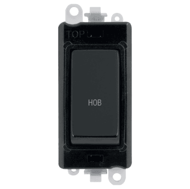 GM2018BKMB-HB 20A DP Switch Module marked "HOB" in Matt Black