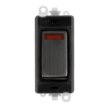GM2018NBKBZ 20A DP Switch Module with Neon in Matt Bronze