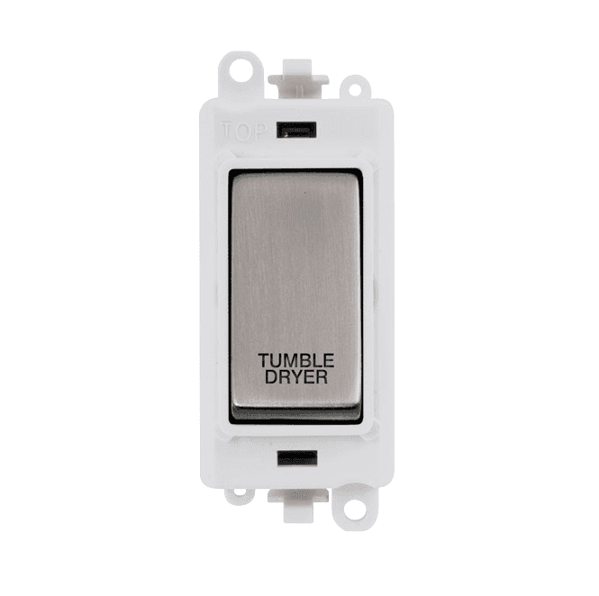 Click Switches and Sockets GM2018PWSS-TD 20A DP Switch Module marked TUMBLE DRYER