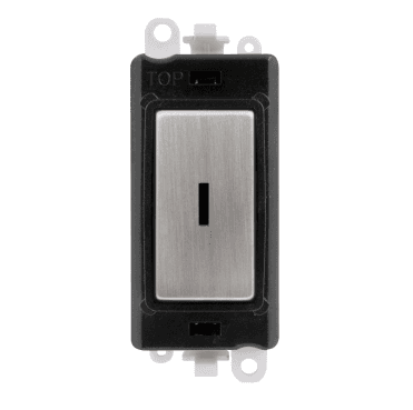GM2046BKSS 20A DP Keyswitch Module with Black Insert in Stainless Steel
