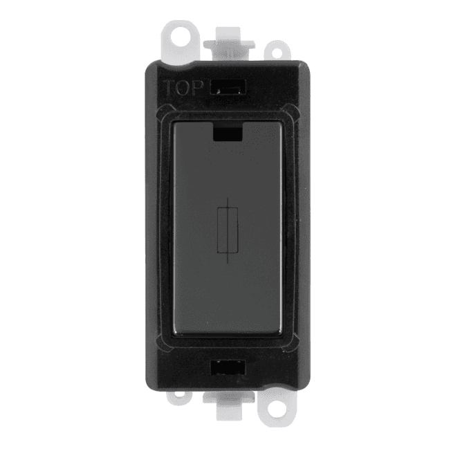 Click Switches and Sockets GM2047BKBN 13A Fused Connection Module in Black Nickel