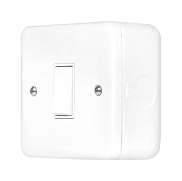 MCP011PW Metal Clad 1G 2W Switch in White