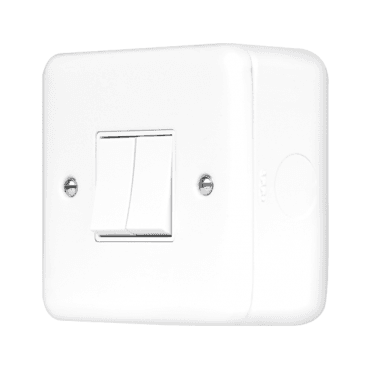 MCP012PW Metal Clad 2G 2W Switch in White
