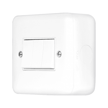 MCP013PW Metal Clad 3G 2W Switch in White