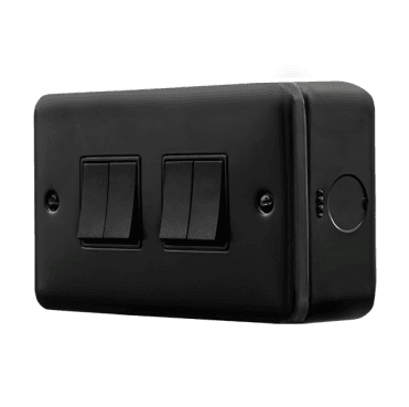 MCP019BK Metal Clad 4G 2W Switch in Black