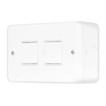 MCP019PW Metal Clad 4G 2W Switch in White