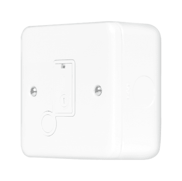 MCP050PW Metal Clad 13A Fused Spur with Flex Outlet in White