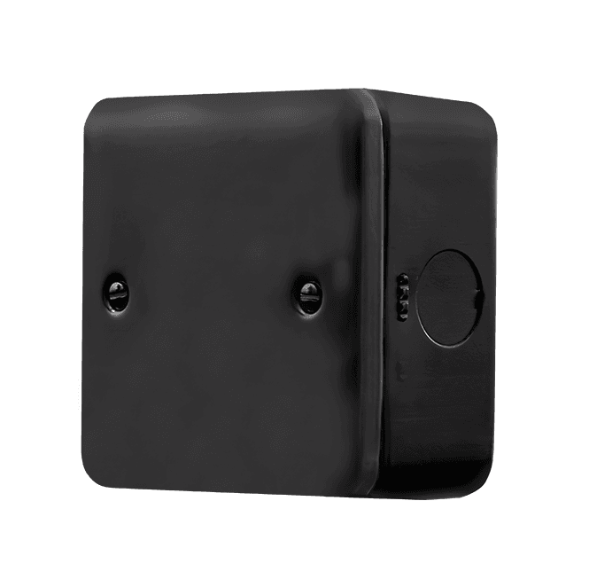 Click Switches and Sockets MCP060BK Metal Clad 1G Blank Plate in Black