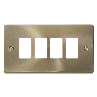 VPAB20404 4G Grid Faceplate in Antique Brass