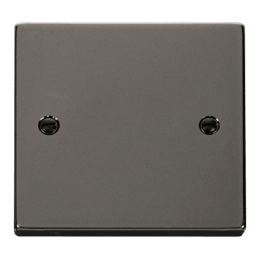 VPBN060 Decorative 1G Blanking Plate in Black Nickel