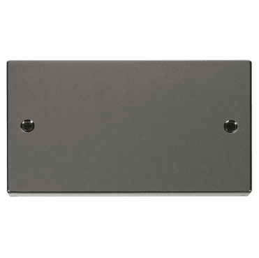 VPBN061 Decorative 2G Blanking Plate in Black Nickel