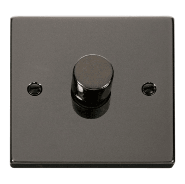 VPBN161 Decorative 1G 100w LED Dimmer Switch in Black Nickel