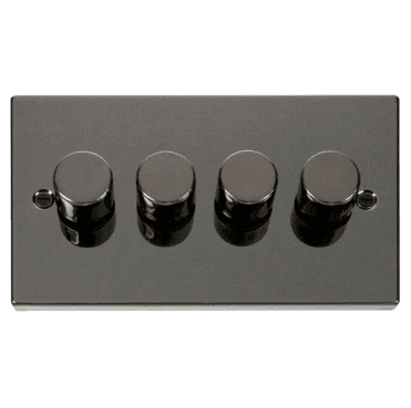 VPBN164 Decorative 4G 100w LED Dimmer Switch in Black Nickel