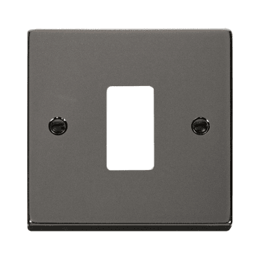 VPBN20401 1G Grid Faceplate in Black Nickel