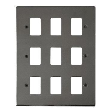 VPBN20509 9G Grid Faceplate in Black Nickel