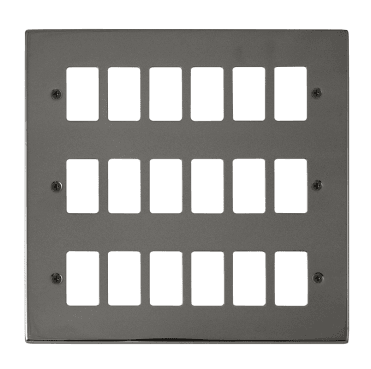 VPBN20518 18G Grid Faceplate in Black Nickel