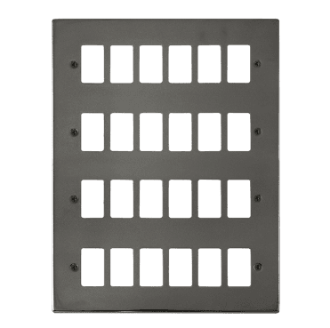 VPBN20524 24G Grid Faceplate in Black Nickel