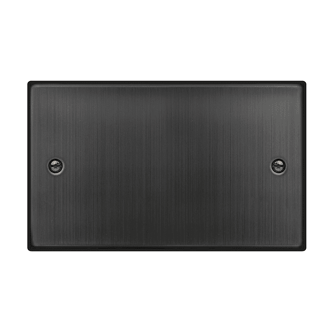 Click Switches and Sockets VPBZ061 Decorative 2G Blanking Plate in Matt Bronze