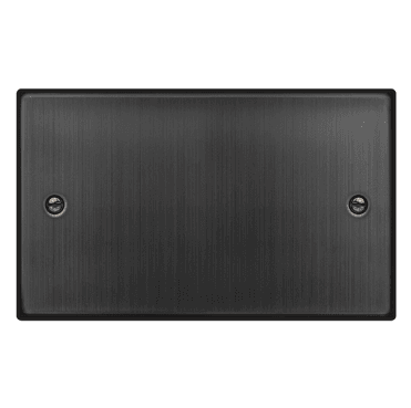 VPBZ061 Decorative 2G Blanking Plate in Matt Bronze