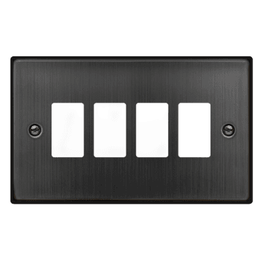 VPBZ20404 4G Grid Faceplate in Matt Bronze