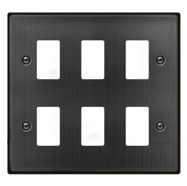 VPBZ20506 6G Grid Faceplate in Matt Bronze
