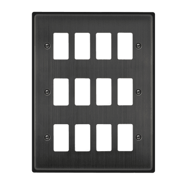 VPBZ20512 12G Grid Faceplate in Matt Bronze