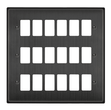 VPBZ20518 18G Grid Faceplate in Matt Bronze