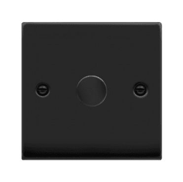 VPMB161 Decorative 1G 100w LED Dimmer Switch in Matt Black