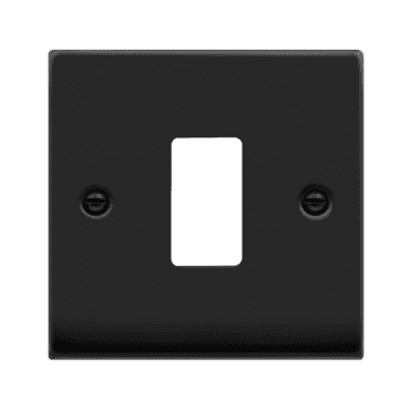 VPMB20401 1G Grid Faceplate in Matt Black