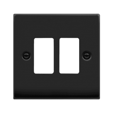 VPMB20402 2G Grid Faceplate in Matt Black