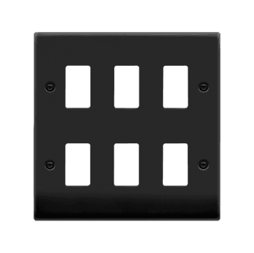 VPMB20506 6G Grid Faceplate in Matt Black